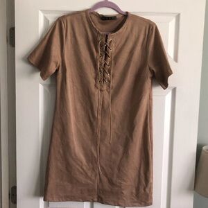 Potter’s Pot brown lace up dress in size M